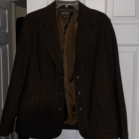 Kasper Jackets & Blazers - Kasper Brown Blazer